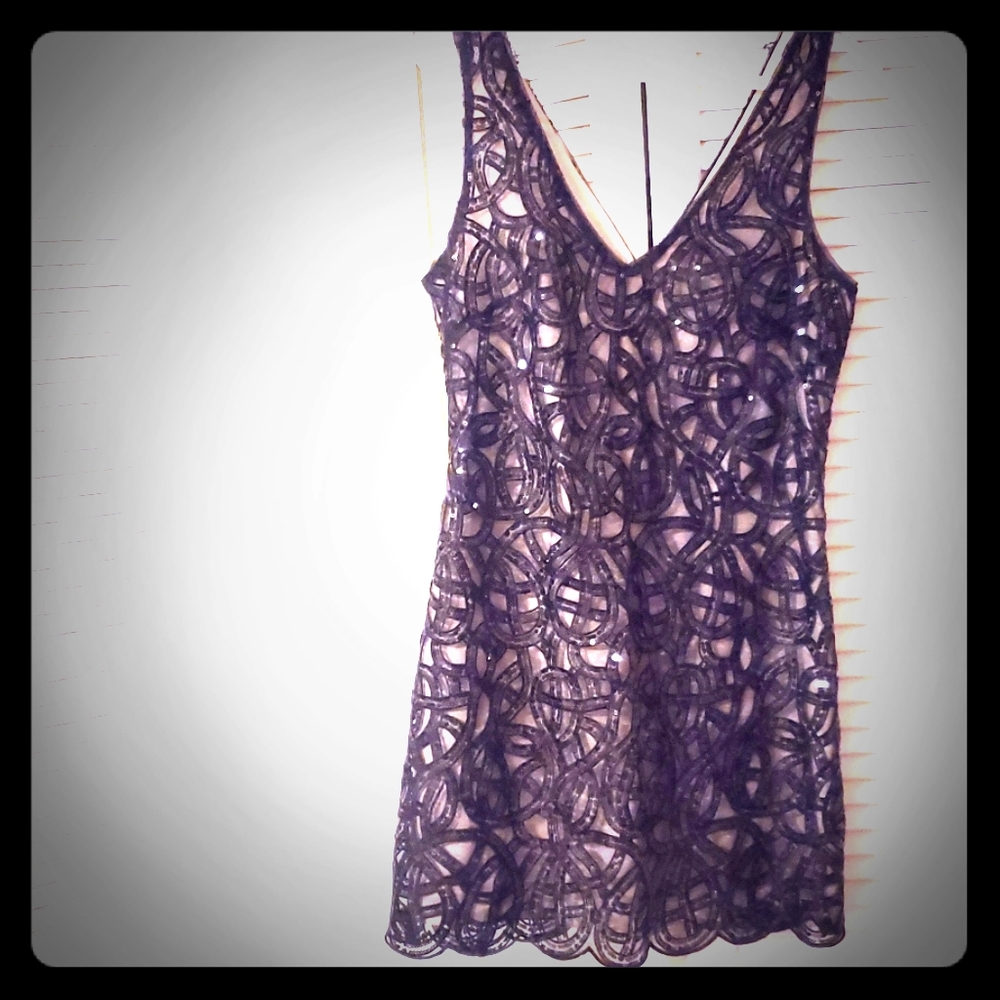 NWOT BEBE sequin party dress